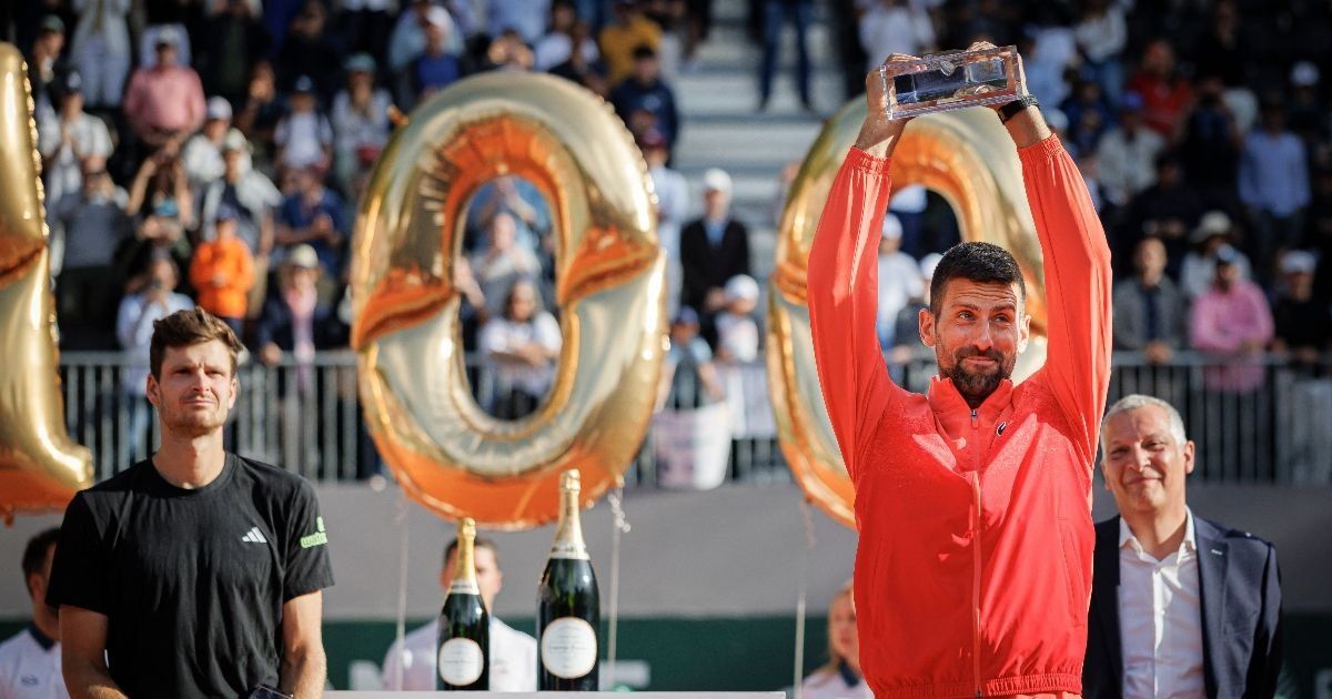 Novak Djokovic gana su título número 100 en la ATP y hace más historia