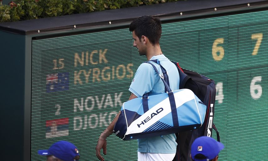 Djokovic viene de caer en octavos de final de Indian Wells frente a&nbsp;Nick Kyrgios.