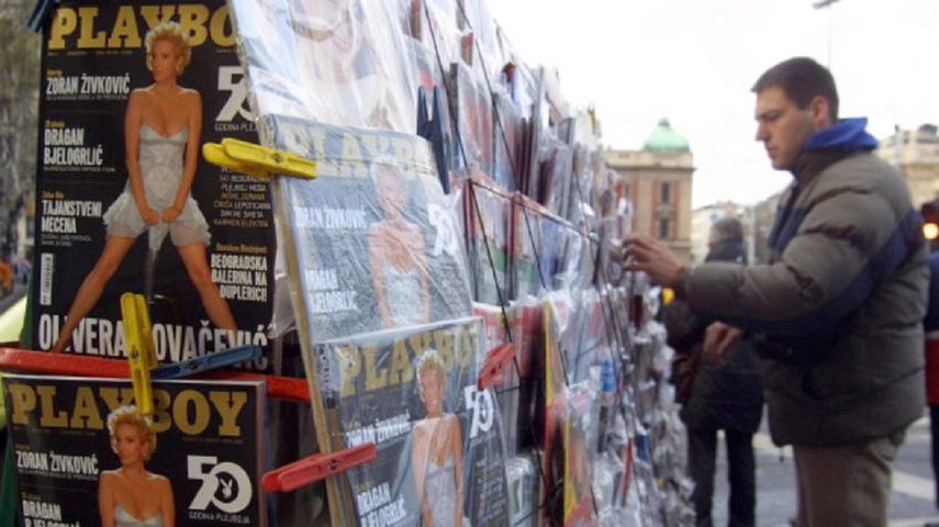 Las revistas Playboy.