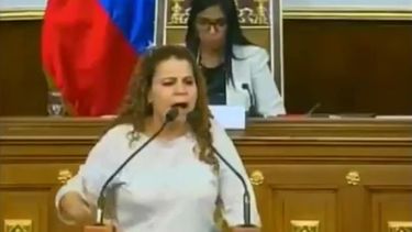 Iris Varela, miembro de la fraudulenta Constituyente venezolana.