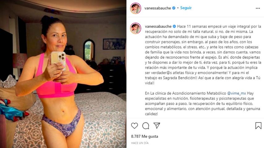 Actriz Vanessa Bauche Muestra Un Impresionante Cambio Físico