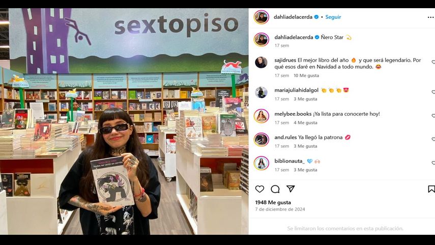 La escritora mexicana Dahlia de la Cerda.