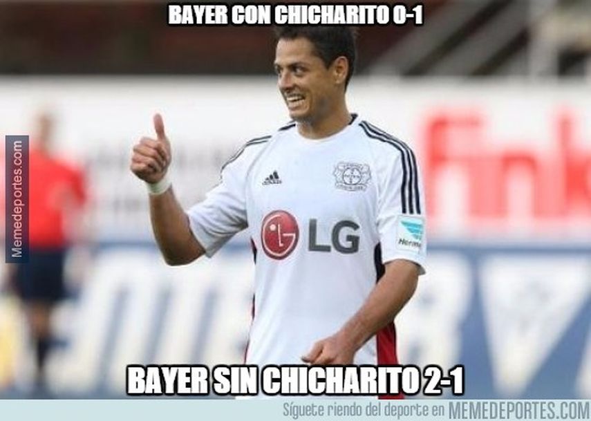 Misteriosamente el Barcelona no pudo con el Bayer cuando el Chicharito estaba en cancha. (Archivo)