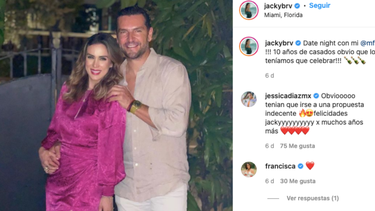 Jacky Bracamontes y Martín Fuentes