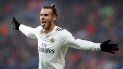 Gareth Bale, centrocampista del Real Madrid, celebra después de anotar el cuarto gol de su equipo en partido de la Champions League de Europa contra Viktoria Plzen, en la Arena Doosan, en Pilsen, República Cheza, el 7 de noviembre de 2018. Los Ángeles FC llegó a un acuerdo con Bale para que juegue en la MLS. 