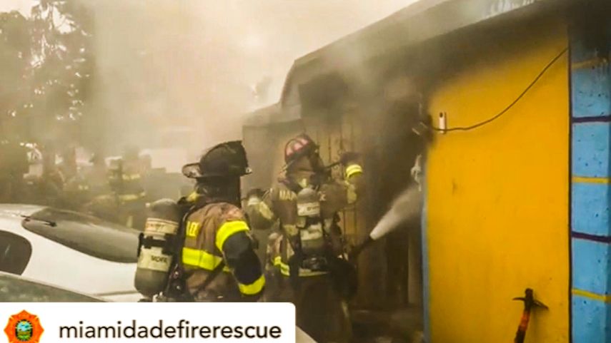 Incendio registrado en Opa-locka.