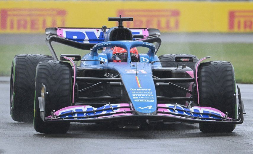 Esteban Ocon al volante de un Alpine en la clasificación del Gran Premio de Canadá, el sábado 17 de junio de 2023, en Montreal.&nbsp;