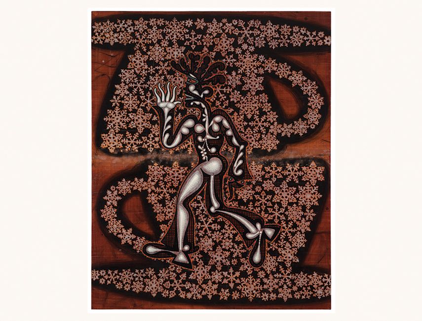 Carlos Luna, Christmas Cofee (2013) técnica mixta, 59”x 47”. (CORTESÍA)