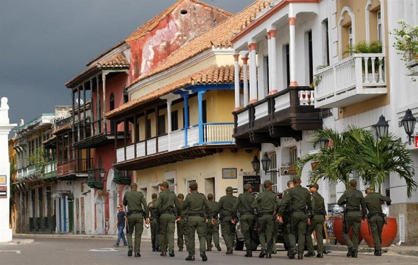Cartagena está fuertemente custodiada para recibir a los visitantes