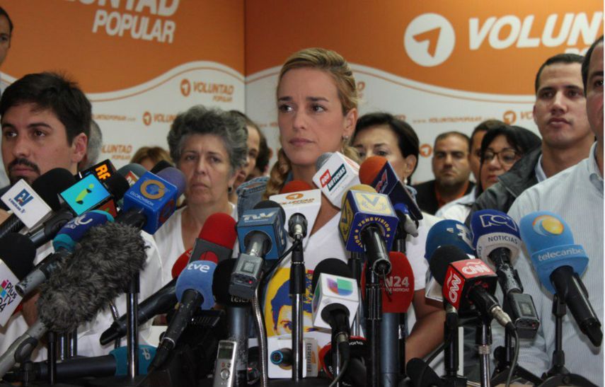 Tintori explicó que esta prueba de vida debería ser la voz o la cara del opositor que diga que es hoy (miércoles) y que, tranquilice a su familia y a su partido (Voluntad Popular)