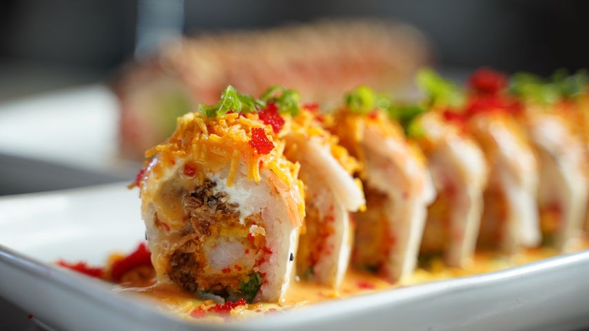 Un plato de sushi del restaurante Sokai, ubicado en Miami.