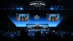 El presidente Donald Trump habla en el Foro Empresarial Estadounidense en el Kaseya Center en Miami el 5 de noviembre de 2025. El presidente Donald Trump habla en el Foro Empresarial Estadounidense en el Kaseya Center en Miami el 5 de noviembre de 2025.