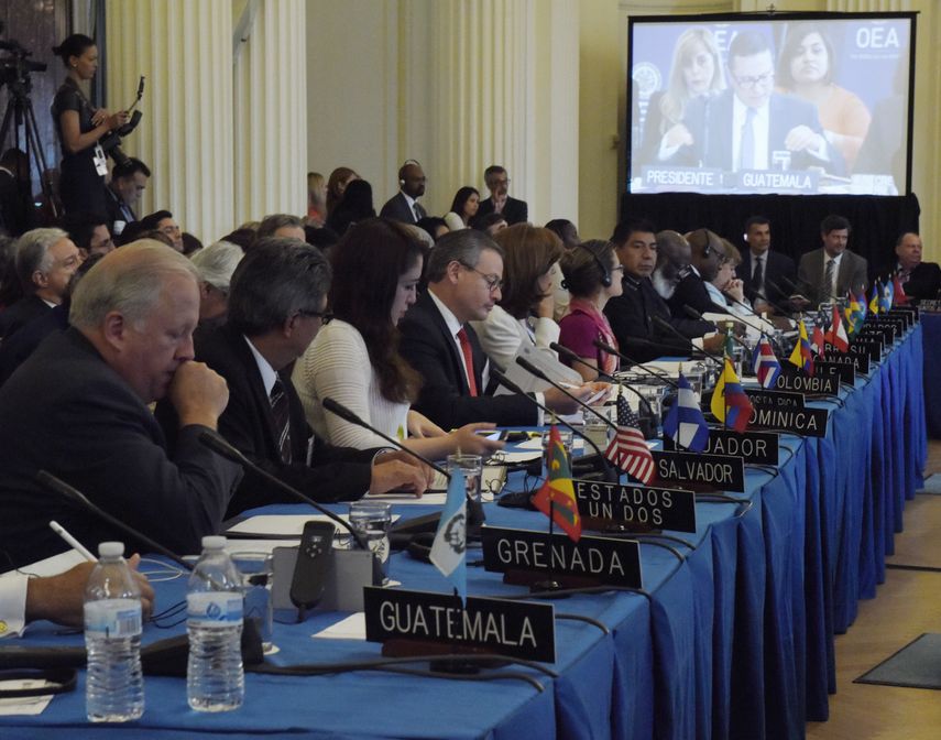 Vista general de la vigésima novena reunión de consulta de Ministros de Relaciones Exteriores de la Organización de los Estados Americanos realizada en la&nbsp;OEA&nbsp;el miércoles 31 de Mayo de 2017, en Washington DC, EEUU.&nbsp;