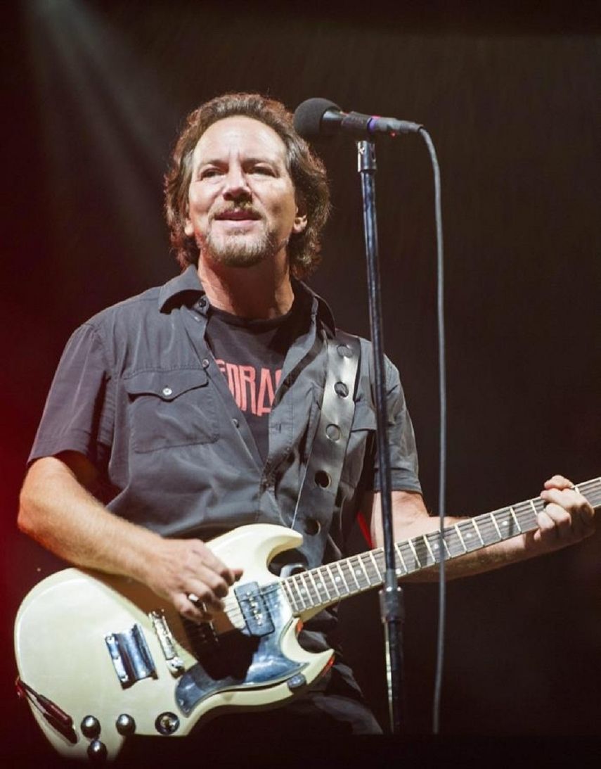 El cantante Pearl Jam.