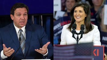 Ron DeSantis y Nikki Haley.