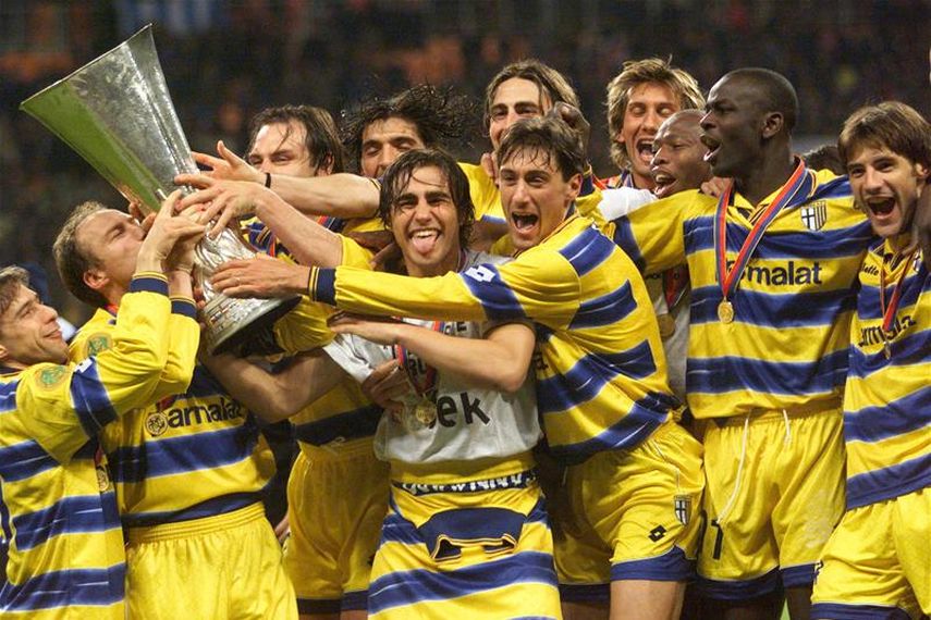 Parma fue el mejor de Italia en los noventa, liderados por Buffon, Cannavaro, Crespo y Verón