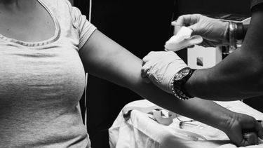 Examen de sangre.&nbsp;