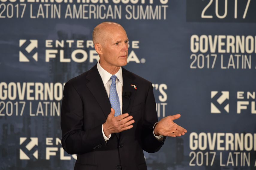 El gobernador de la Florida, Rick Scott.