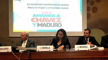 Iris Varela,&nbsp;ministra venezolana del Servicio Penitenciario, ante al Consejo de Derechos Humanos de la ONU.