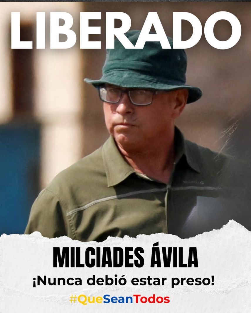 Milciades Ávila, jefe de seguridad de María Corina Machado, fue detenido en septiembre de 2024. Fue excarcelado este 2 de marzo de 2026