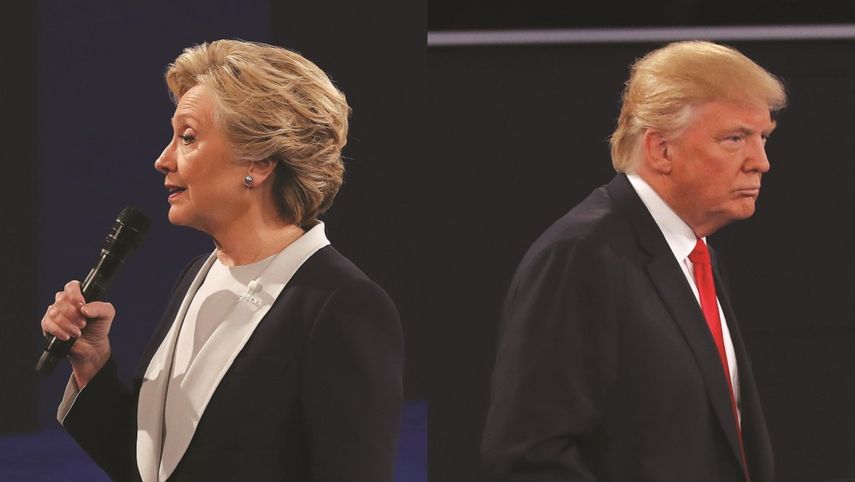 La candidata demócrata Hillary Clinton y su rival en las encuestas, el republicano Donald Trump.