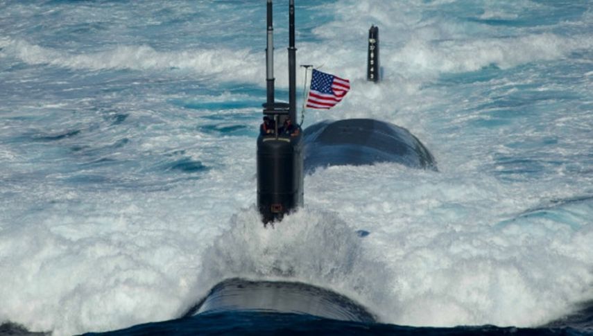 Imagen de archivo en la que se aprecia un submarino perteneciente a la Fuerza Naval de Estados Unidos.(Twitter / @CNNEE)