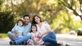 Ana Patricia Gámez junto a su esposo, Luis Carlos Martínez, y sus hijos: Gael, 2 años, y Giulietta, 5 años.&nbsp;