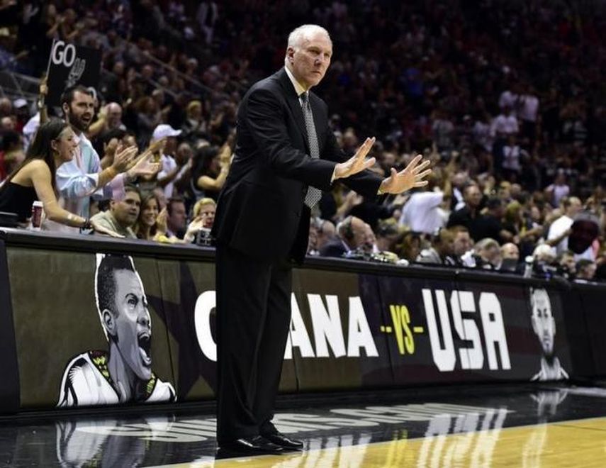 Popovich tiene 5 anillos de campeonato en la NBA. (Reuters)