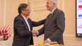 Gustavo Petro y el director de la CIA, William Joseph Burns.