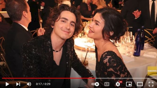 El actor Timotheé Chalamet y la empresaria Kylie Jenner.