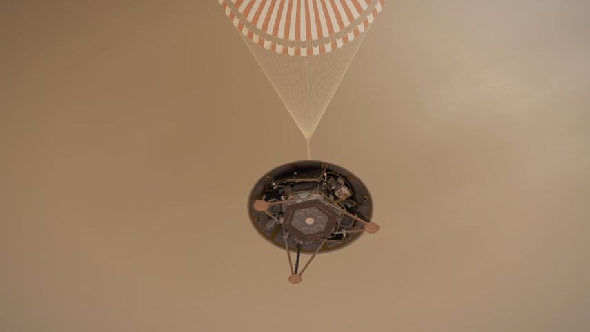 Siete minutos de descenso vertiginoso a la superficie de Marte culminarán este 26 de noviembre los siete meses de viaje de la misión InSight de la NASA al Planeta Rojo.
