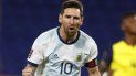 Lionel Messi celebra un gol de penal que convirtió el 8 de octubre de 2020 para darle la victoria 1-0 a Argentina sobre Ecuador en el inicio de las eliminatorias Lionel Messi celebra un gol de penal que convirtió el 8 de octubre de 2020 para darle la victoria 1-0 a Argentina sobre Ecuador en el inicio de las eliminatorias