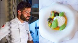 Andrea Marchesin, el chef ejecutivo de Toscana Divino, junto a uno de sus platos favoritos: Burrata Caprese. Andrea Marchesin, el chef ejecutivo de Toscana Divino, junto a uno de sus platos favoritos: Burrata Caprese.