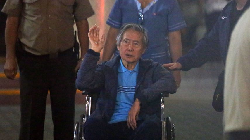 Alberto Fujimori salía de la cárcel en diciembre de 2017, luego que el expresidente Pedro Pablo Kuczynski lo indultara por razones humanitarias.