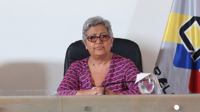 Tibisay Lucena,&nbsp;presidenta del Consejo Nacional Electoral (CNE) de Venezuela.