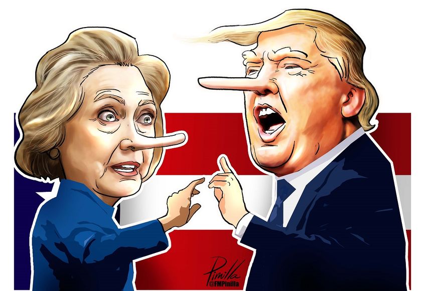 Hillary Clinton y Donald Trump, candidatos demócrata y republicano, respectivamente, a la Casa Blanca.