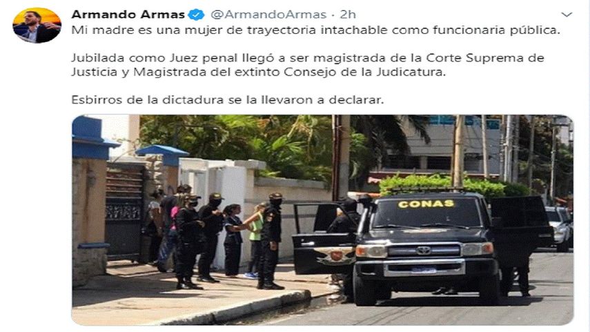 El diputado opositor venezolano Armando Armas, responsabiliz&oacute; a Nicol&aacute;s Maduro, Diosdado Cabello, y a sus esbirros, por cualquier cosa que le pase a sus familiares.