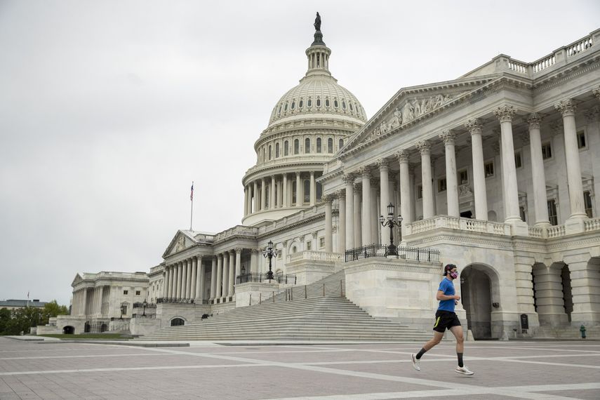 El Senado de EEUU funciona en el Capitolio de la nación.