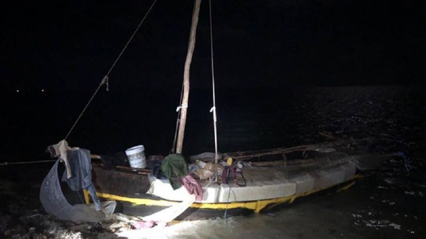 Se trata de la primera llegada de inmigrantes cubanos a los cayos de Florida en lo que va de año.