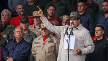 Nicolás Maduro durante un acto en Caracas.