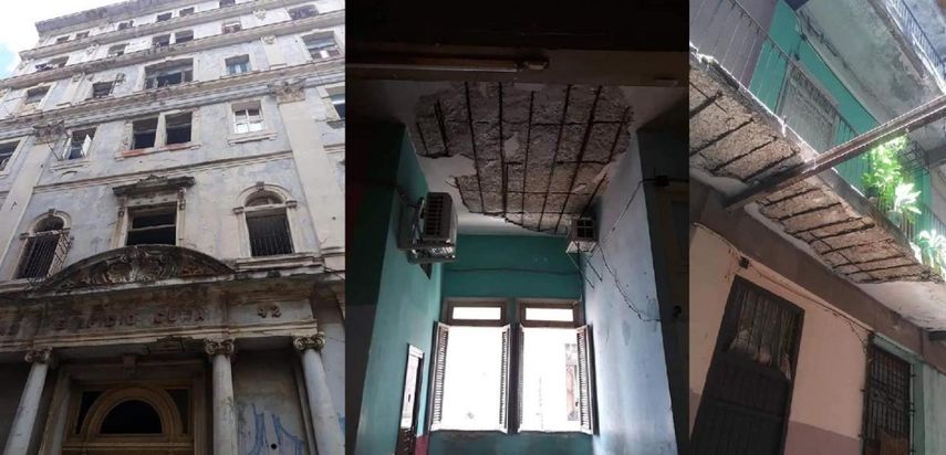 Edificio Cuba No.360 de la Calle Empedrado, Habana Vieja.&nbsp;