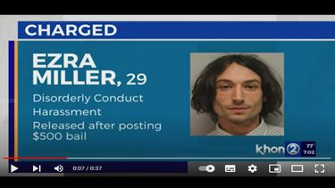 El actor estadounidense Ezra Miller.