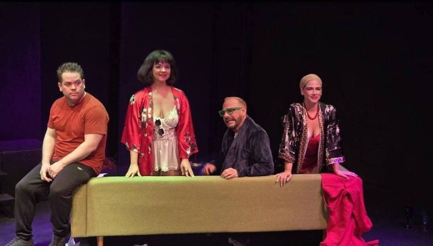 Escena de la obra Frank y Leo.