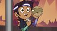 En esta imagen difundida por Disney Channel, el personaje de Luz Noceda en una escena de la serie animada The Owl House. La serie creada por Dana Terrace es coprotagonizada por este personaje bisexual, cuya voz hace la actriz Sarah-Nicole Robles.