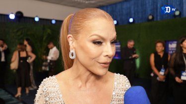 Olga Tañón en la alfombra azul de los Premios Billboard de la Música Latina. 