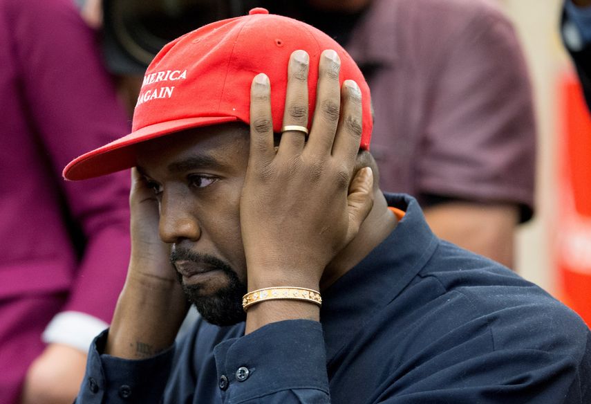 El rapero Kanye West durante su reciente visita a la Casa Blanca.&nbsp;
