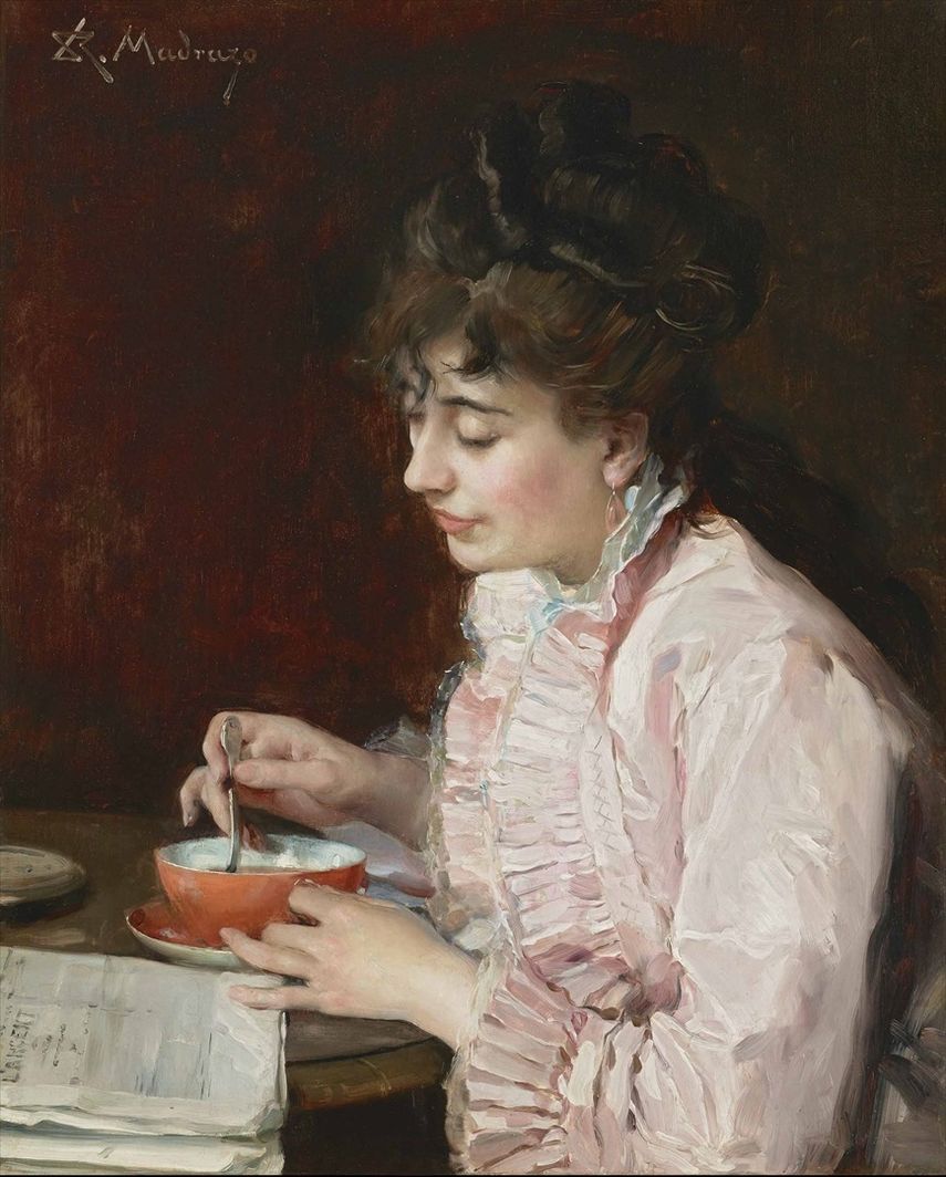 Retrato de una dama, 1890–91 de Raimundo de Madrazo y Garreta (1841–1920).