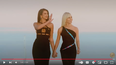 La cantante Dua Lipa y la diseñadora Donatella Versace en la presentación de la colección La Vacanza 2023.