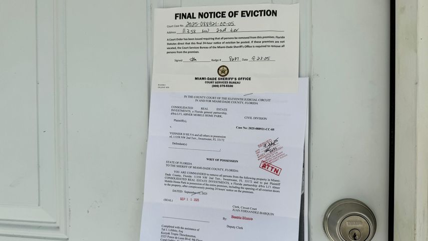 Orden de desalojo. Orden de desalojo.