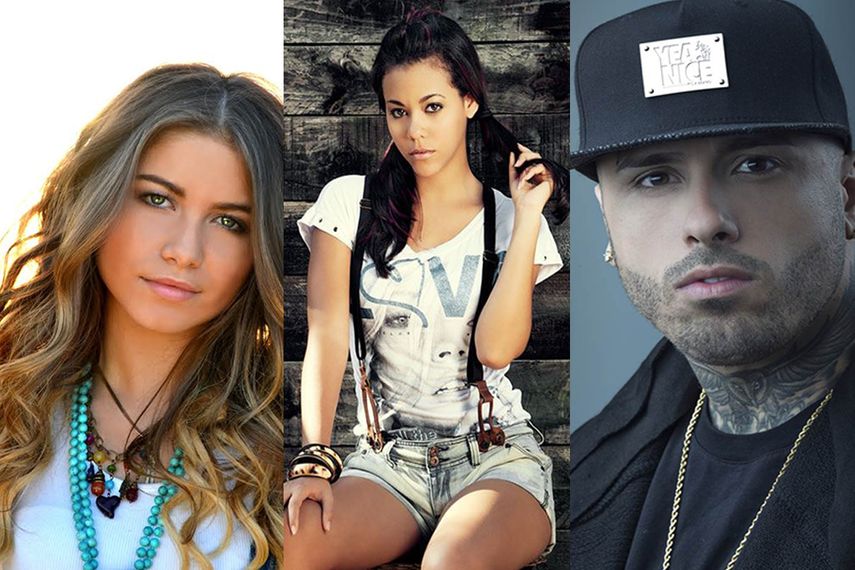 Sofía Reyes, Laritza Bacallao y Nicky Jam fueron algunos de los nominados en los Premios Juventud. (Cortesía)